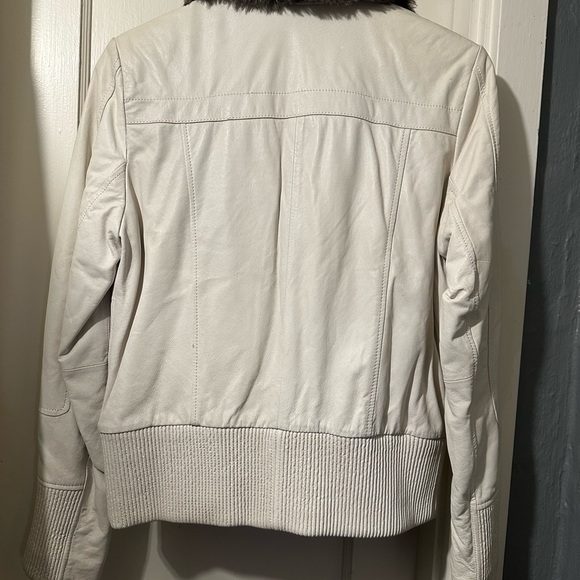 DANIER WOMENS, Small, Crème, Genuine Leather, Jacket - Picture 11 of 16